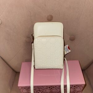 White Crossbody Phone Bag